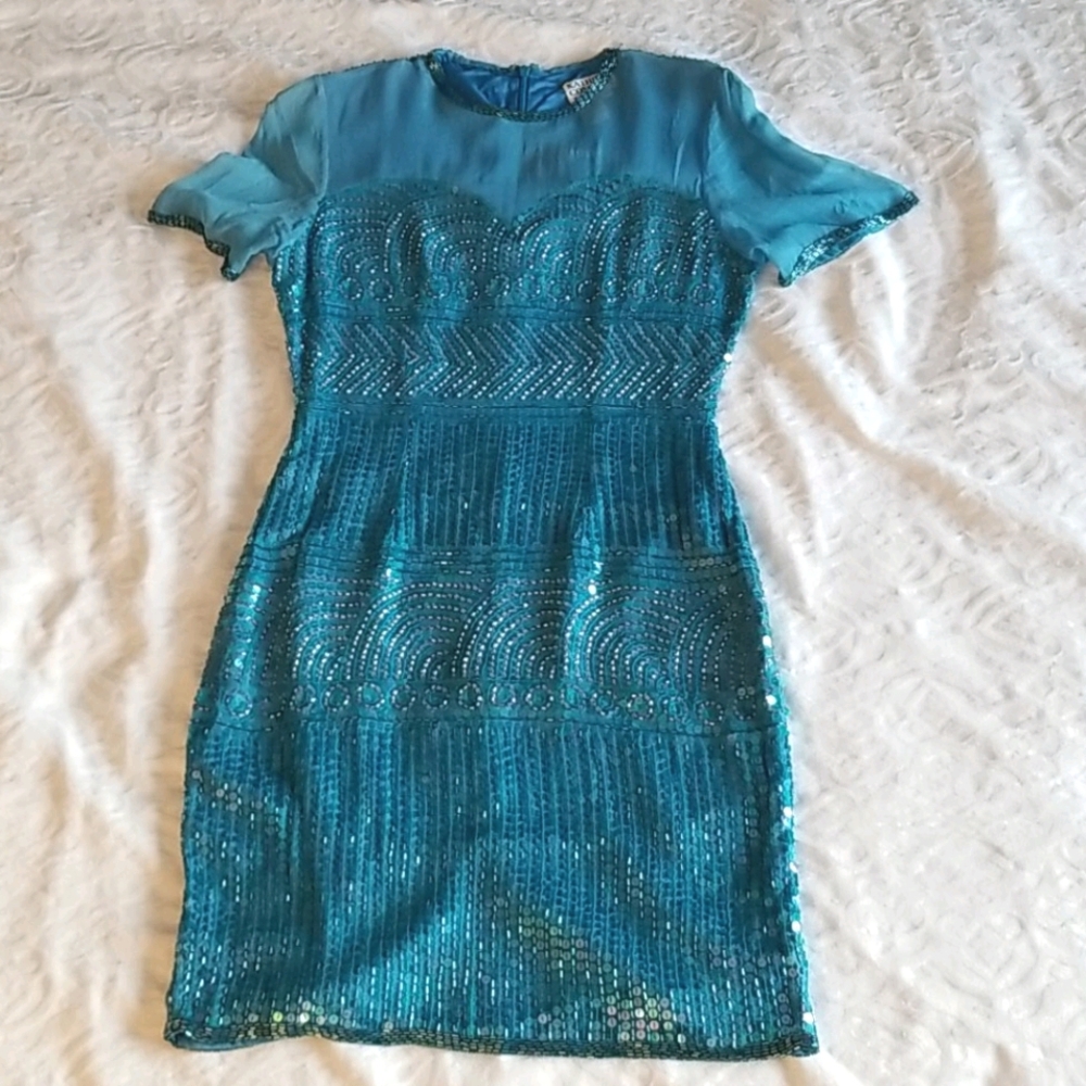 Beaded and sequin dress